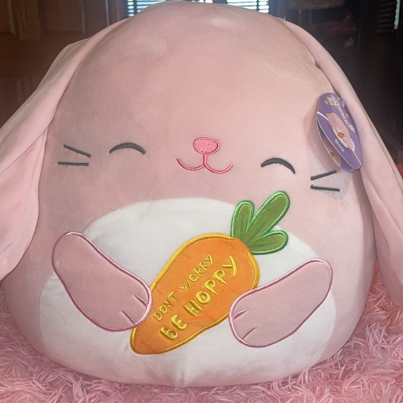 NWT Squishmallow Valentine’s Day/easter holiday pink BOP 16” squishmallow gift - Picture 1 of 14